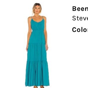 NWT BB Dakota Steve Madden Teal Maxi Dress